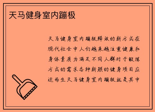 天马健身室内蹦极